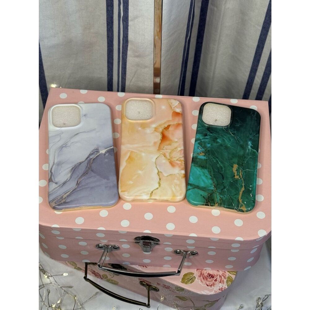 iPhone 13 Pro Max phone cases, Matte Marble Look